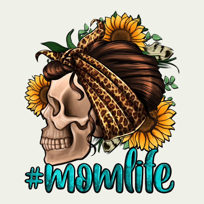 Momlife Skull With Bandana Urban Heavy Tee by Jasminsmagicworld | Teevron