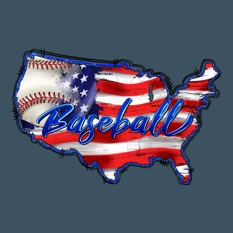 Usa Flag Baseball Urban Heavy Tee by BarkalooDesign | Teevron