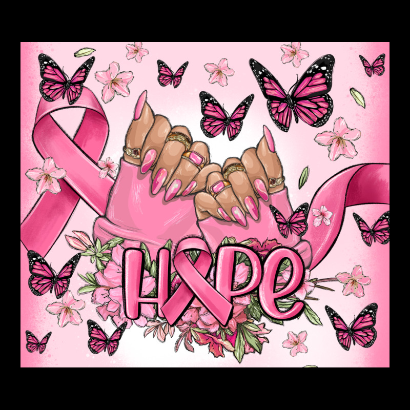 Breast Cancer Nails Hope Heavy Core Tee by MaliasSmallBusiness | Teevron
