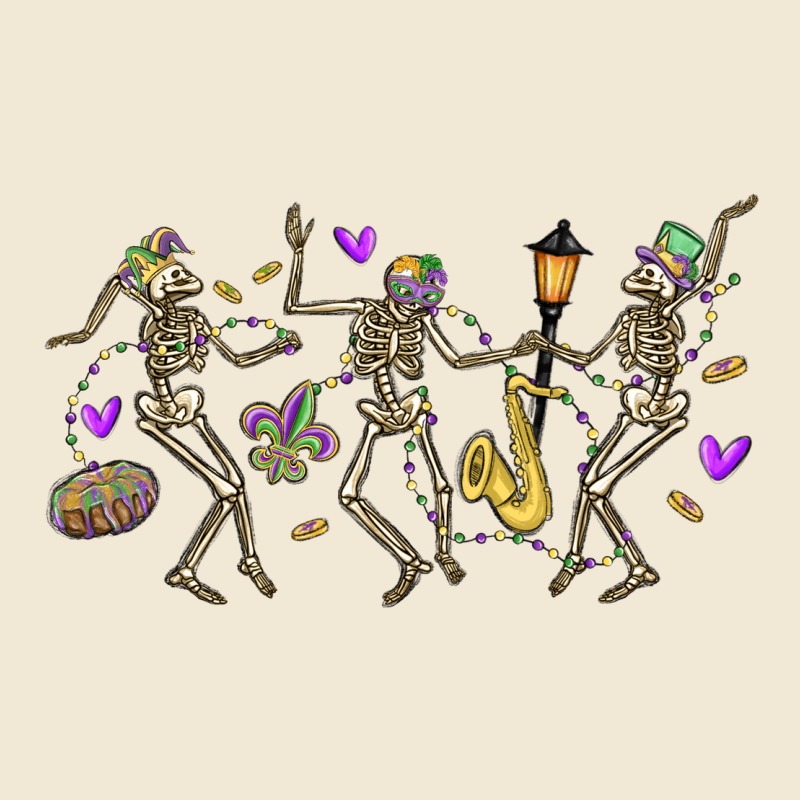 Dancing Skeletons Mardi Gras Premium Tee by MaliasSmallBusiness | Teevron