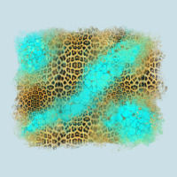 Turquoise Leopard Background Ladies Tee | Teevron
