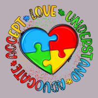 Autism Awareness Puzzle Heart Love Understand Advo Vintage Tee | Teevron