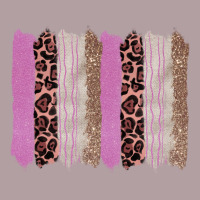 Pink Glitter Leopard Brushstroke Background Vintage Hoodie | Teevron