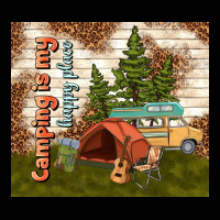 Camping Is My Happy Place Heavyweight Sweatshirt | Teevron