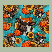 Autumn Pumpkins Holstein Cow Urban Heavy Tee | Teevron