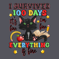 I Survived 100 Days It's Fine I'm Fine Vintage Hoodie | Teevron