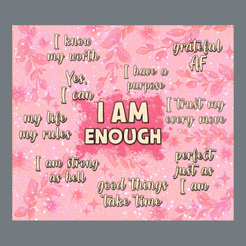 I Am Enough With Glitter Heavyweight Sweatshirt by TumblerDesignByShophia | Teevron