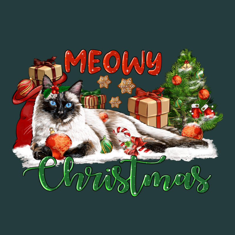 Siamese Cat Meowy Christmas Classic Tee by LillyAllenDesigns | Teevron