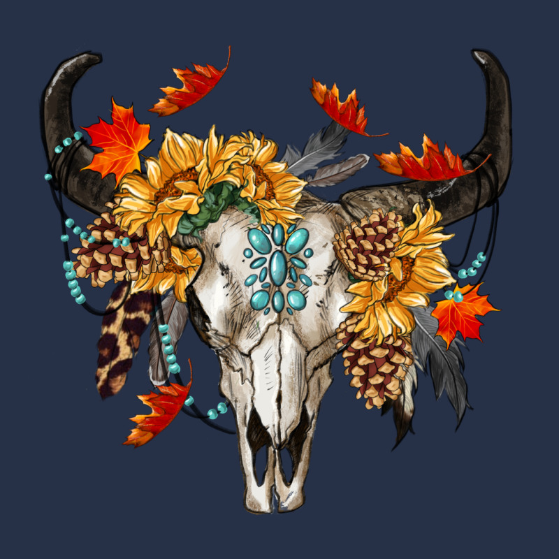 Fall Bull Skull Premium Hoodie by RanaPortraitStore | Teevron