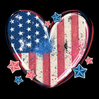 Usa Heart Heavy Core Tee | Teevron