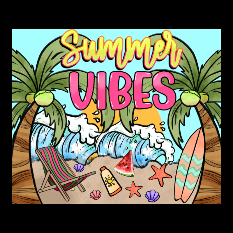 Summer Vibes Long Sleeve Tee by NancyCooperArtShop | Teevron