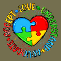 Autism Awareness Puzzle Heart Love Understand Advo Vintage Hoodie | Teevron