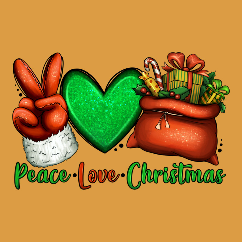 Peace Love Christmas Santa Claus Hand Urban Heavy Tee by Jasminsmagicworld | Teevron