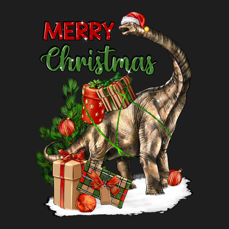 Merry Christmas Brachiosaurus Classic Tee by LillyAllenDesigns | Teevron
