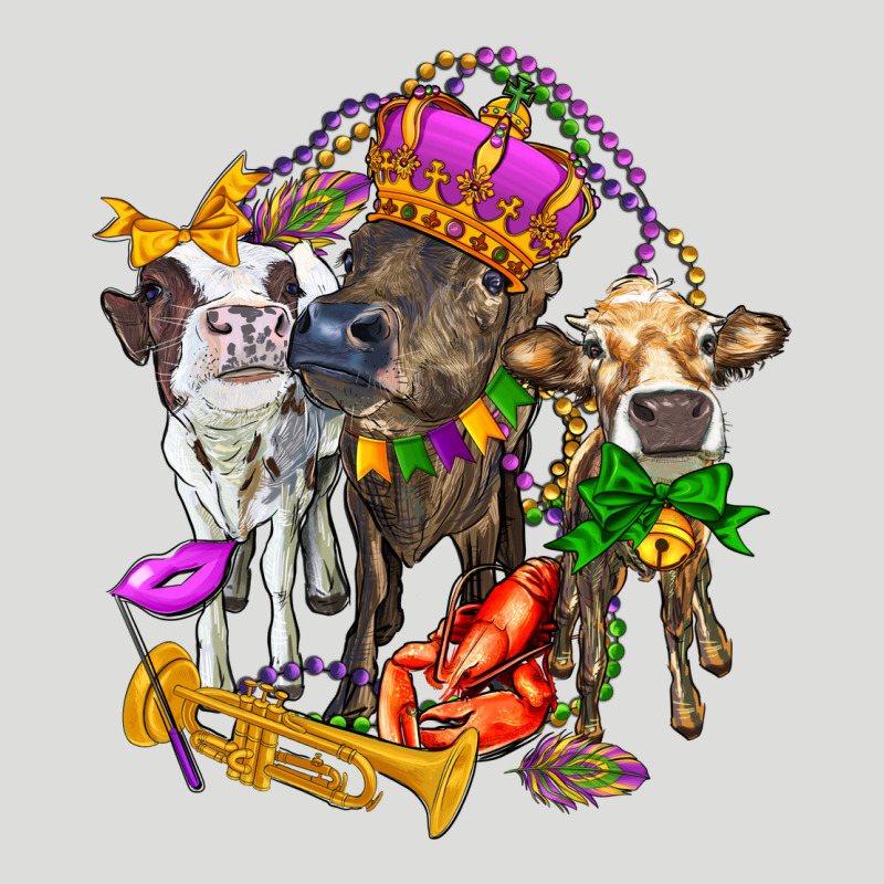 Little Cows And Mardi Gras Party Olivia Zipper Hoodie by OliviaCreatesArt | Teevron