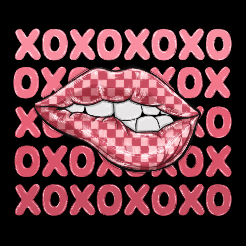 Xoxo Checker Lips Premium Tee by MaliasSmallBusiness | Teevron