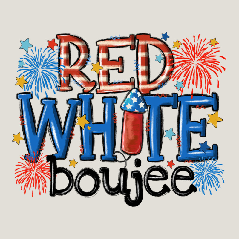 Red White Boujee Heavy Core Tee by MaliasSmallBusiness | Teevron