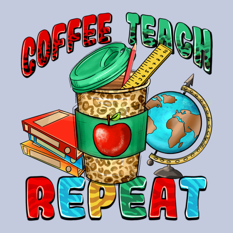 Coffee Teach Repeat Long Sleeve Tee by NancyCooperArtShop | Teevron
