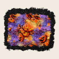 Halloween Pumpkin And Leopard Background Premium Sweatshirt | Teevron