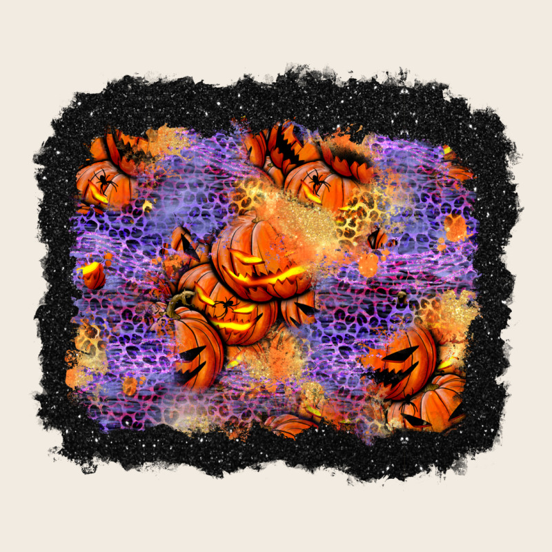 Halloween Pumpkin And Leopard Background Premium Sweatshirt by BundleAndBundleShop | Teevron