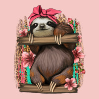 Cute Floral Baby Sloth Urban Heavy Tee | Teevron