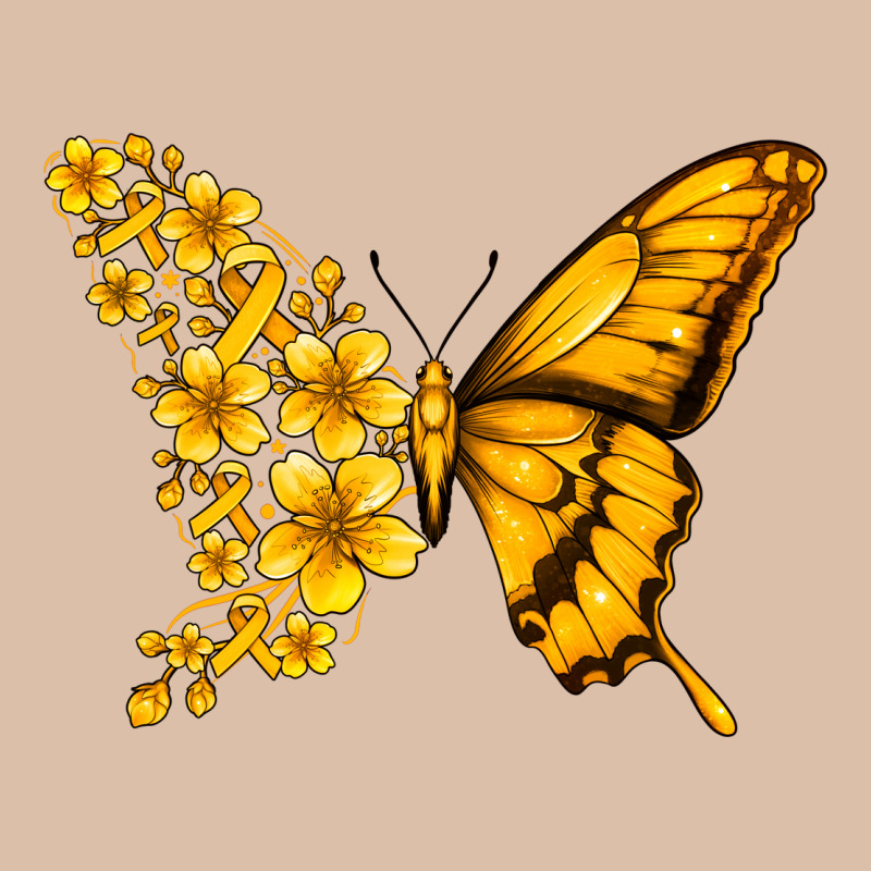 Childhood Cancer Butterfly Urban Heavy Tee by Jasminsmagicworld | Teevron