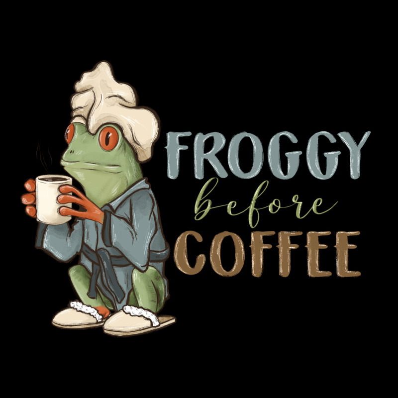 Froggy Before Coffee Ladies Tee by MaliasSmallBusiness | Teevron