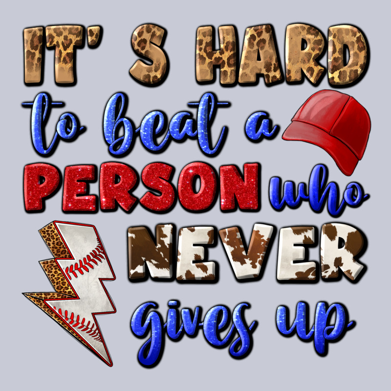 It's Hard To Beat A Person Who Never Gives Up Heavyweight Hoodie by BundleAndBundleShop | Teevron