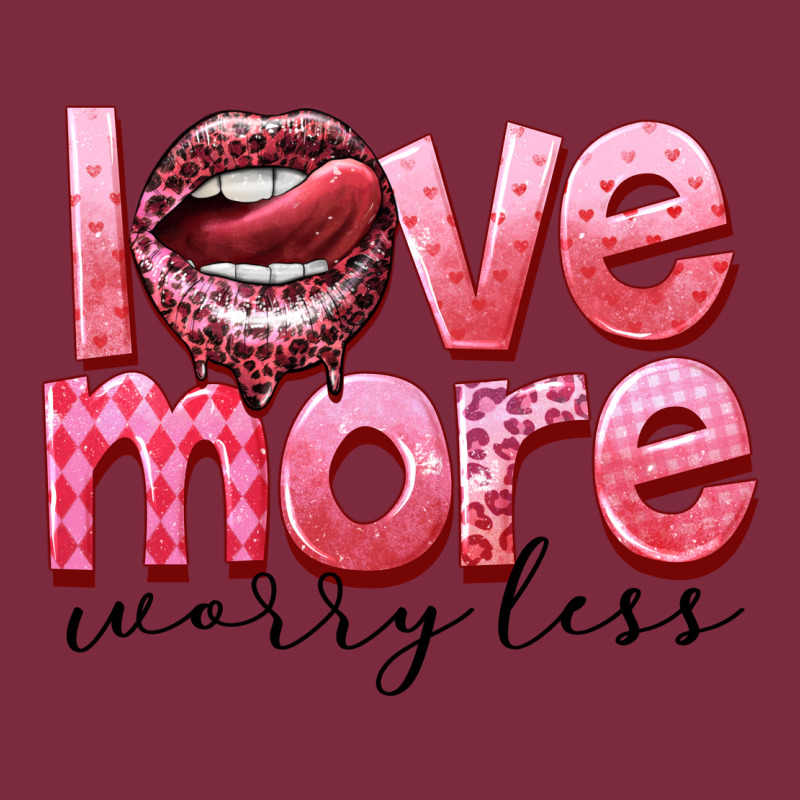 Love More Worry Less Premium Hoodie by FaDigitalArtStudio | Teevron