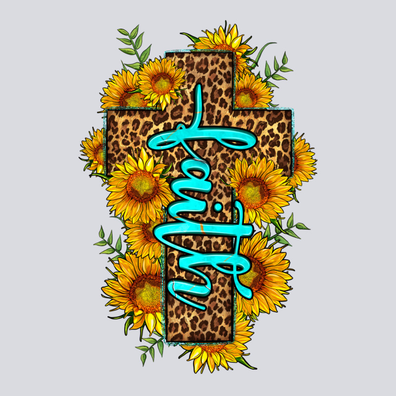 Faith Sunflower Leopard Cross Olivia Zipper Hoodie by OliviaCreatesArt | Teevron