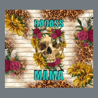 Badass Mama With Flowers Heavyweight Sweatshirt | Teevron