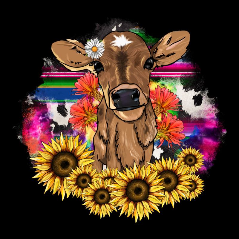 Baby Cow Flower Heavyweight Sweatshirt by HowdyJamesFarm | Teevron
