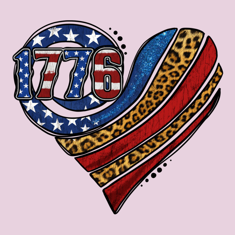 American Western Leopard Flag Heart Ladies Tee by Jasminsmagicworld | Teevron
