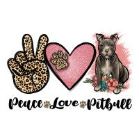 Peace Love Pitbull Premium Tee | Teevron