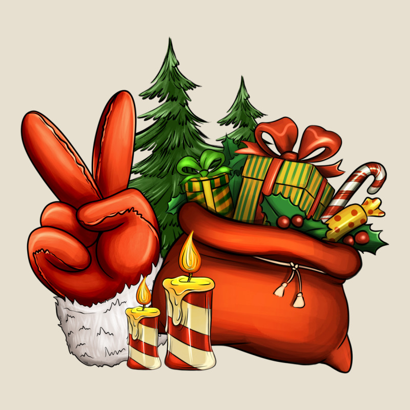 Christmas Santa Claus Peace Hand Urban Heavy Tee by Jasminsmagicworld | Teevron