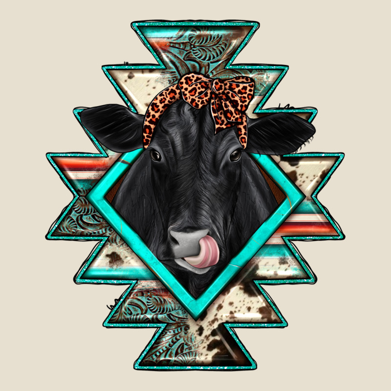 Black Angus Cowhide Aztec Urban Heavy Tee by JahusDesignShop | Teevron
