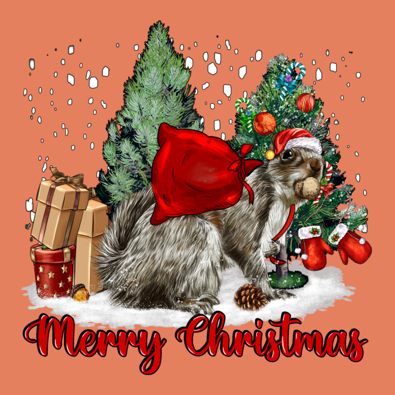 Merry Christmas Gray Squirrel Classic Tee by LillyAllenDesigns | Teevron