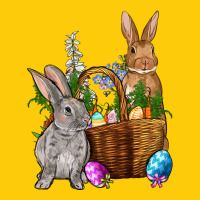 Bunnys Carrots Eggs With Basket Easter Premium Hoodie | Teevron