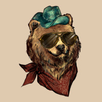 Bear Cowboy Bandana Glasses Heavyweight Sweatshirt | Teevron