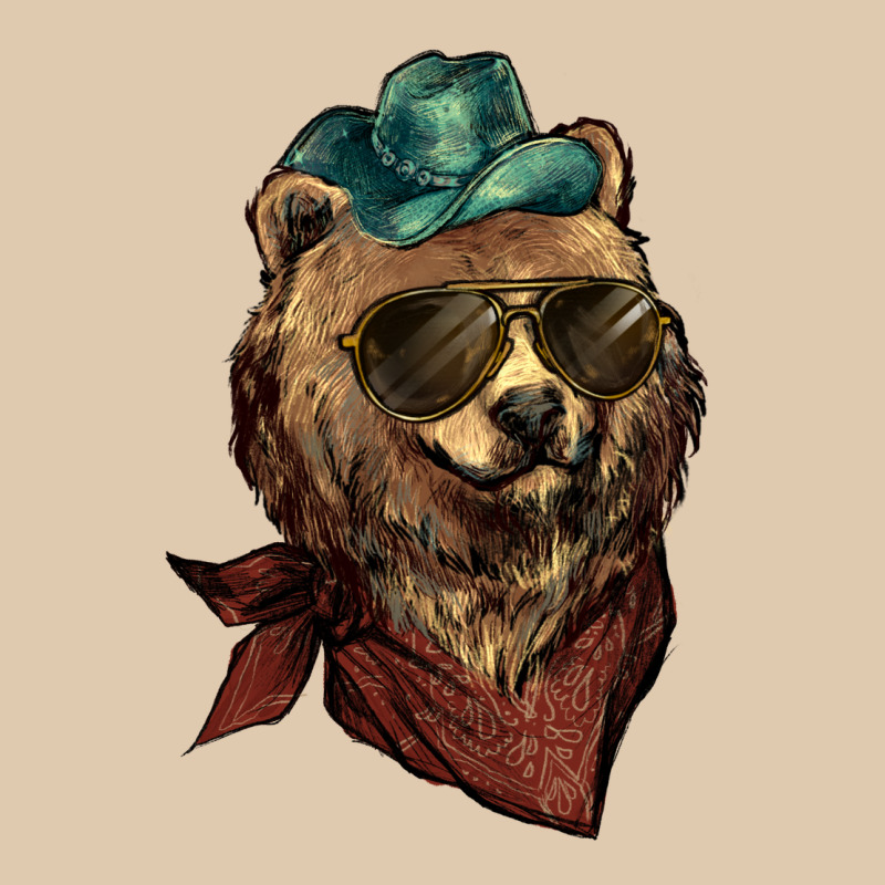 Bear Cowboy Bandana Glasses Heavyweight Sweatshirt by HowdyJamesFarm | Teevron