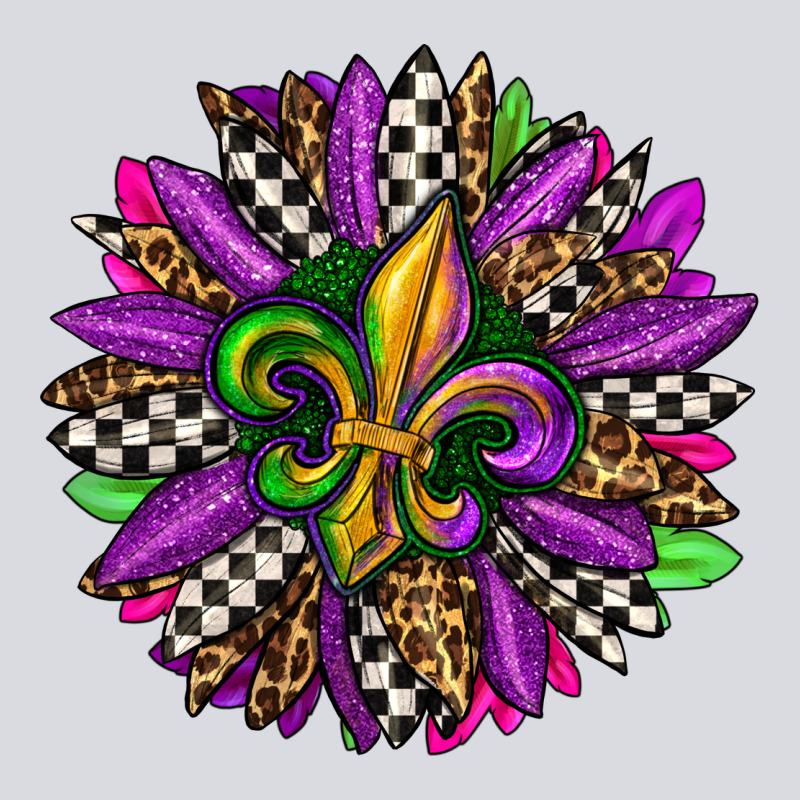 Mardi Gras Sunflower Zipper Hoodie by OliviaCreatesArt | Teevron