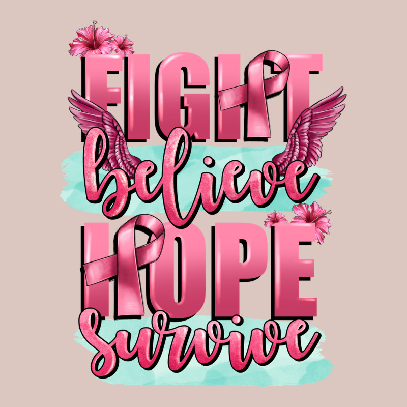 Fight Believe Hope Survive Cancer Awareness Premium Hoodie by FaDigitalArtStudio | Teevron