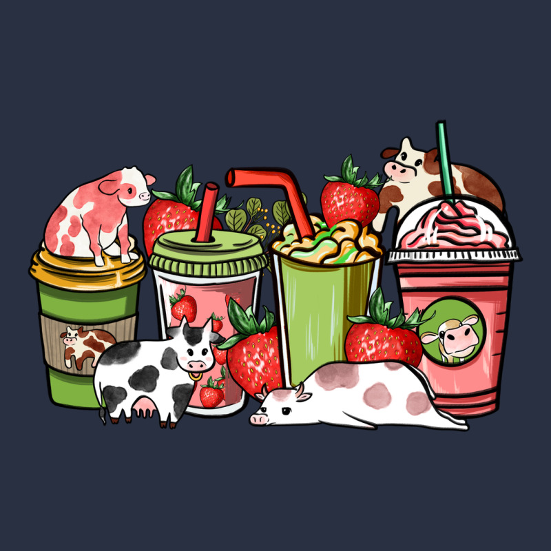 Cow And Strawberry Coffee Cups Heavyweight Sweatshirt by HowdyJamesFarm | Teevron