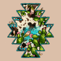 Aztec  Cowhide Cactus Gemstone Urban Heavy Tee | Teevron