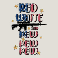 Red White And Pew Pew Pew Heavy Core Tee | Teevron