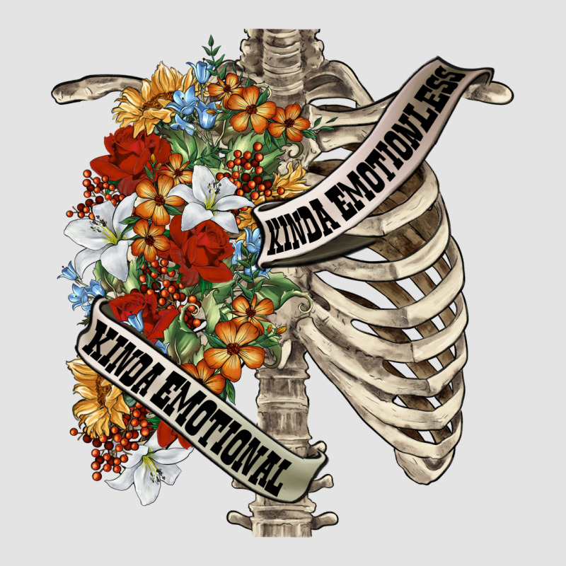 Kinda Emotionless Kinda Emotional Skeleton Chest Premium Sweatshirt by FaDigitalArtStudio | Teevron