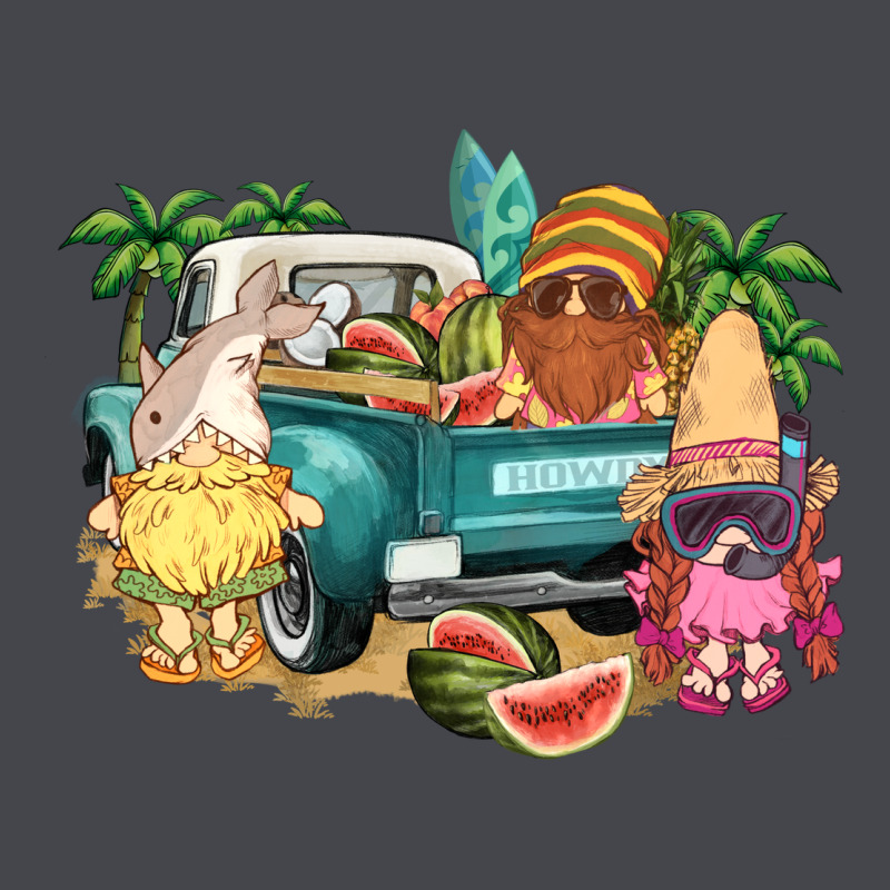 Summer Gnomies Truck Long Sleeve Tee by NancyCooperArtShop | Teevron