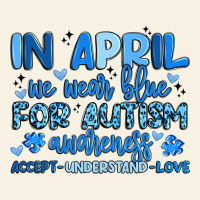 In April We Wear Blue For Autism Awareness Vintage Tee | Teevron