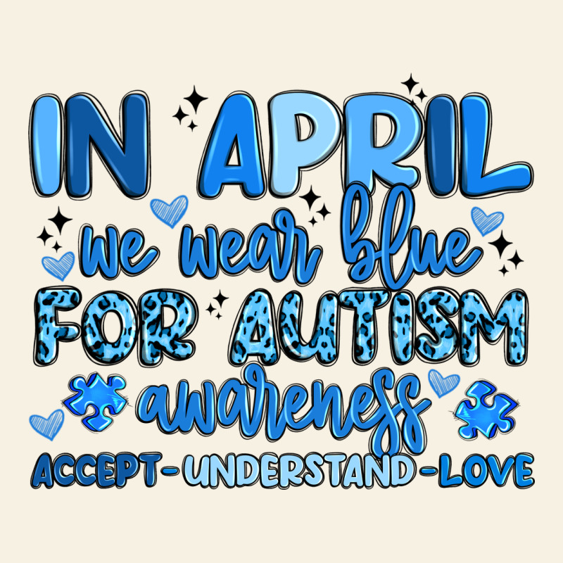 In April We Wear Blue For Autism Awareness Vintage Tee by Artiststas | Teevron