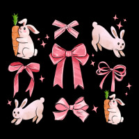Pink Ribbons With Rabbits Heavy Core Tee | Teevron